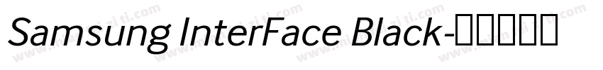 Samsung InterFace Black字体转换